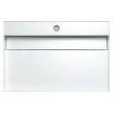  Chậu Lavabo Inox Treo Tường Miratap Cara 600 WA28041 Màu Đen – Inox 304 Phủ Sơn Mờ Hybrids, Tích Hợp Hộc Đồ, Made In Japan 