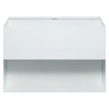 Chậu Lavabo Inox Treo Tường Miratap Cara 600 WA28041 Màu Đen – Inox 304 Phủ Sơn Mờ Hybrids, Tích Hợp Hộc Đồ, Made In Japan 