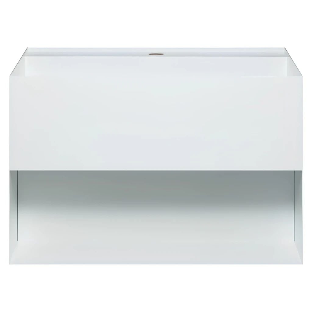  Chậu Lavabo Inox Treo Tường Miratap Cara 600 WA28041 Màu Đen – Inox 304 Phủ Sơn Mờ Hybrids, Tích Hợp Hộc Đồ, Made In Japan 