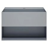  Chậu Lavabo Inox Treo Tường Miratap Cara 600 WA28041 Màu Đen – Inox 304 Phủ Sơn Mờ Hybrids, Tích Hợp Hộc Đồ, Made In Japan 