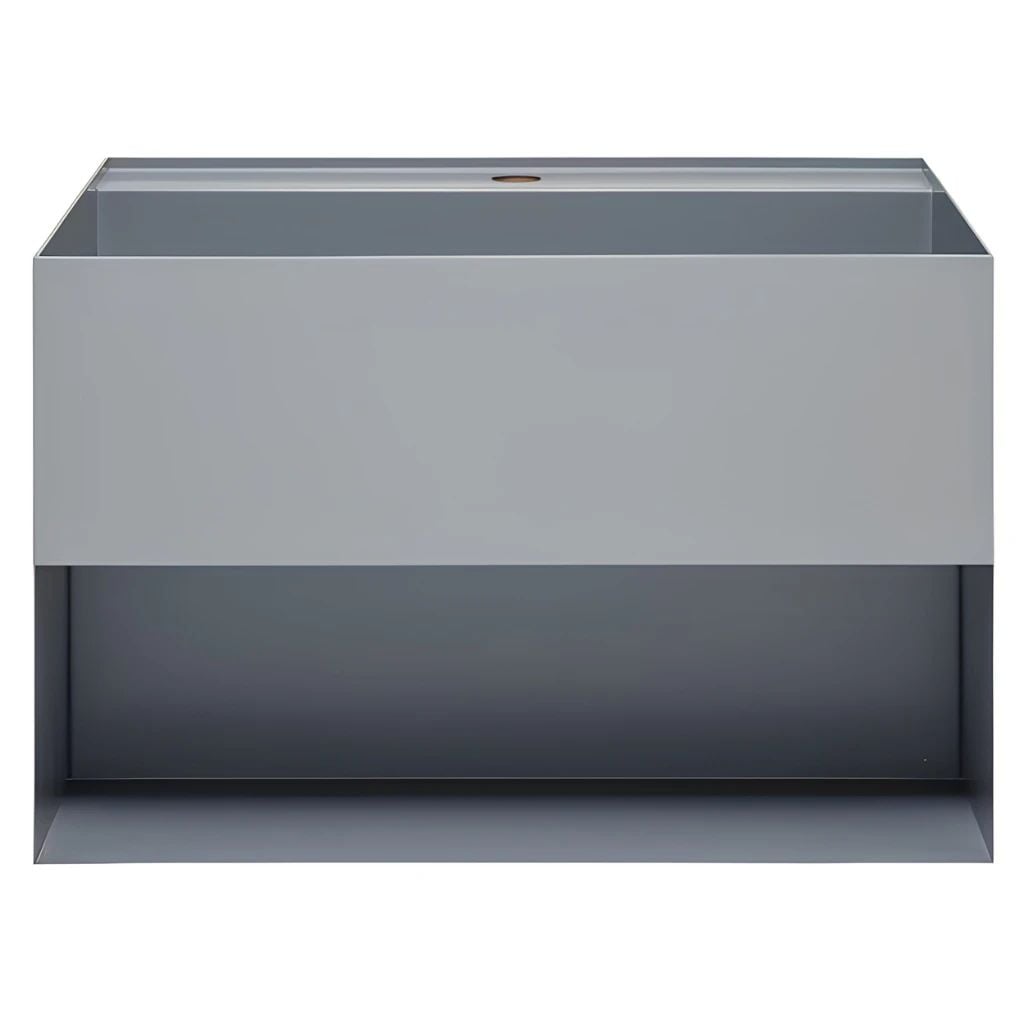  Chậu Lavabo Inox Treo Tường Miratap Cara 600 WA28041 Màu Đen – Inox 304 Phủ Sơn Mờ Hybrids, Tích Hợp Hộc Đồ, Made In Japan 