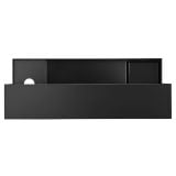  Chậu Rửa Tay Inox Treo Tường Miratap Pratico R WA28261 Màu Đen – Inox 304 Sơn Tĩnh Điện, Siêu Nhỏ Gọn Lỗ Vòi φ25mm, Made In Japan 