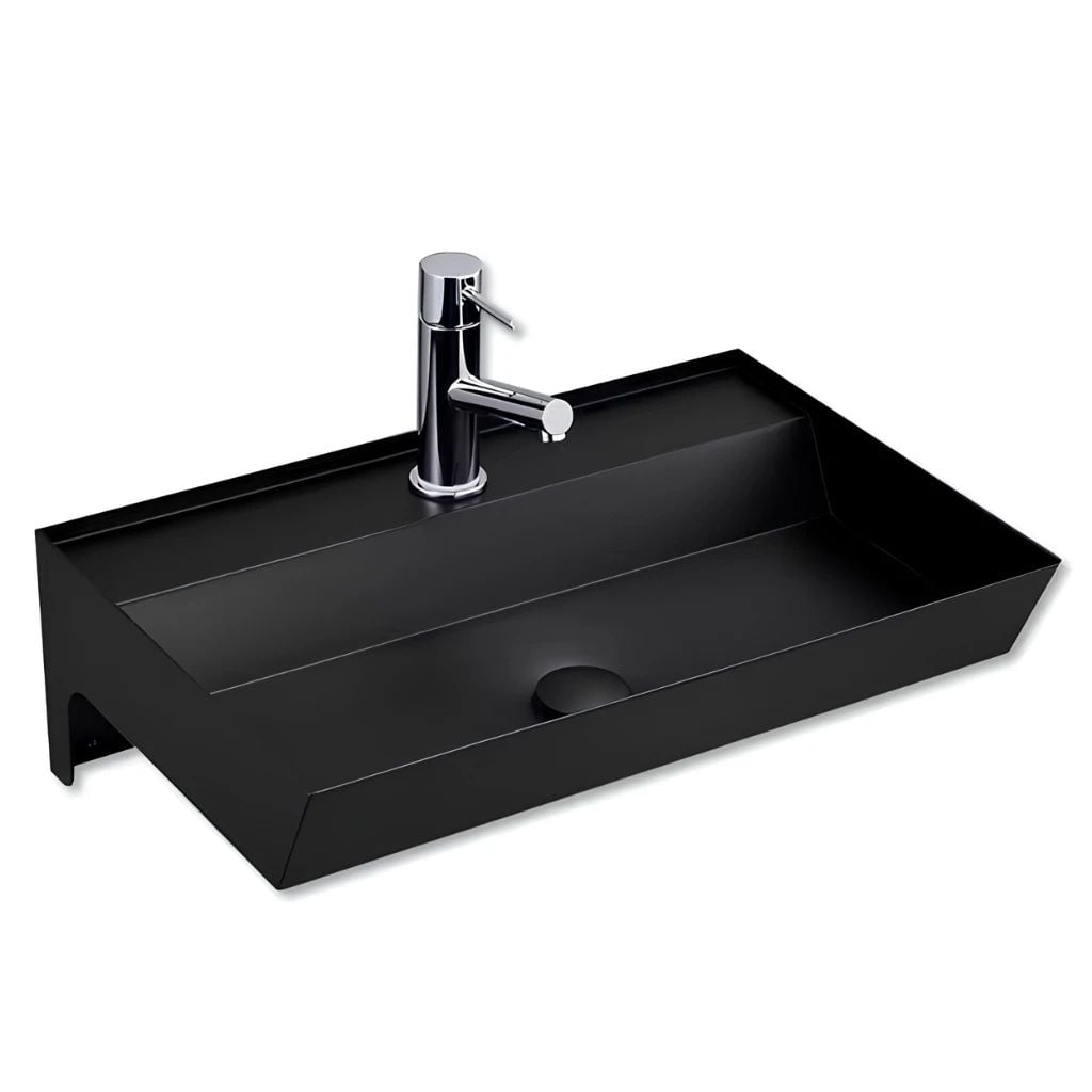 Bo tu chau rua tay inox treo tuong Miratap Industar 600 WA33031 mau den Nhat Ban