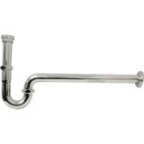  Bộ Xả Nắp Chặn Và Ống Thải Chữ P Màu Đen Miratap WA34011P (Thoát Tường) – Dành Cho Chậu Lavabo Không Xả Tràn, Nhập Khẩu Nhật Bản & Ý 