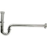  Bộ Xả Nắp Chặn Và Ống Thải Chữ P Màu Đen Miratap WA34011P (Thoát Tường) – Dành Cho Chậu Lavabo Không Xả Tràn, Nhập Khẩu Nhật Bản & Ý 