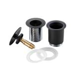  Bộ Xả Nắp Chặn Và Ống Thải Chữ P Màu Đen Miratap WA34011P (Thoát Tường) – Dành Cho Chậu Lavabo Không Xả Tràn, Nhập Khẩu Nhật Bản & Ý 