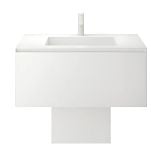  Tủ Lavabo Tạo Hình Kim Loại Treo Tường Miratap Sensy Wash WSE075 (W750mm) – Thép Không Gỉ SUS304 Sơn Hybrid Mờ Cao Cấp, Ngăn Kéo Trượt Tối Giản, Made In Japan 