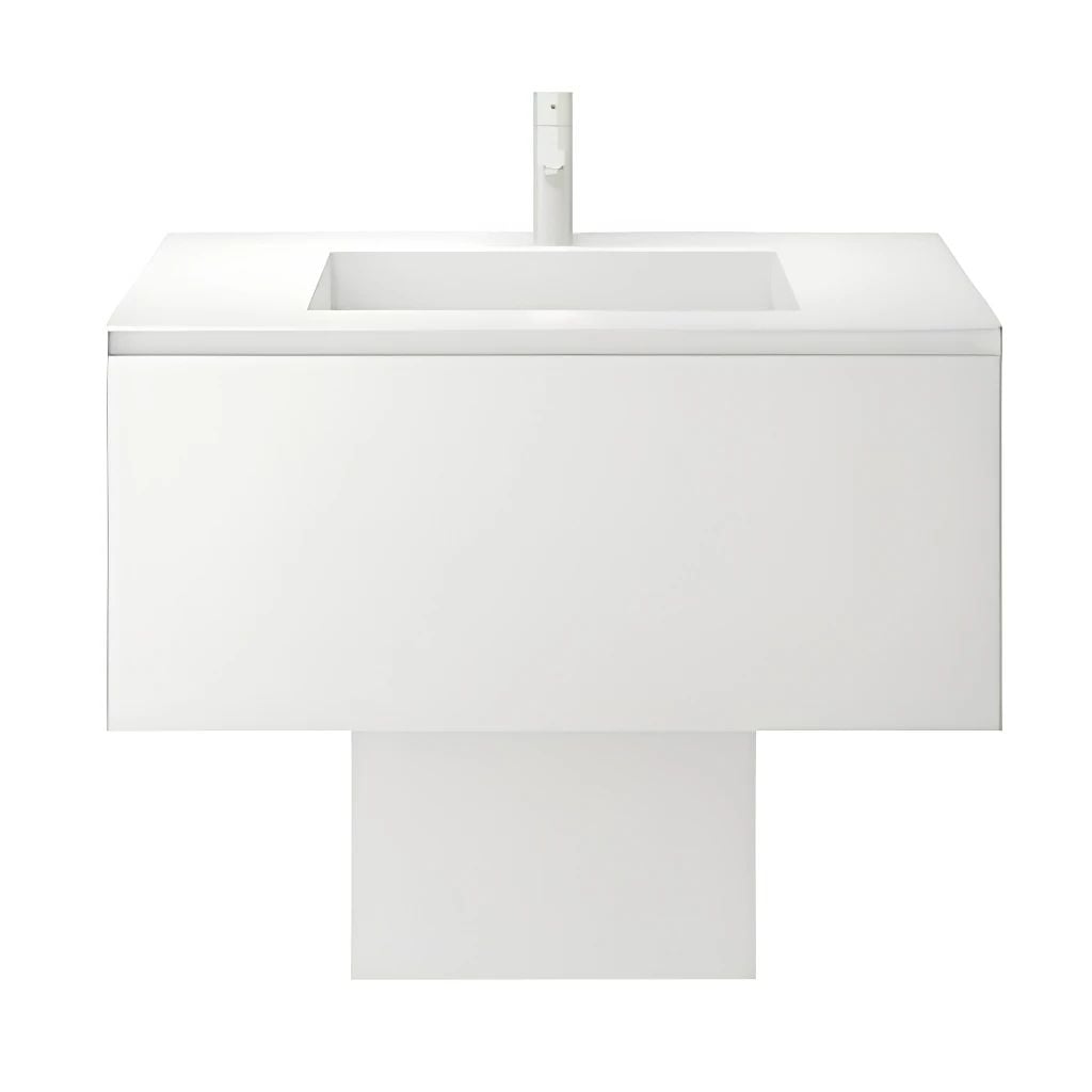  Tủ Lavabo Tạo Hình Kim Loại Treo Tường Miratap Sensy Wash WSE075 (W750mm) – Thép Không Gỉ SUS304 Sơn Hybrid Mờ Cao Cấp, Ngăn Kéo Trượt Tối Giản, Made In Japan 