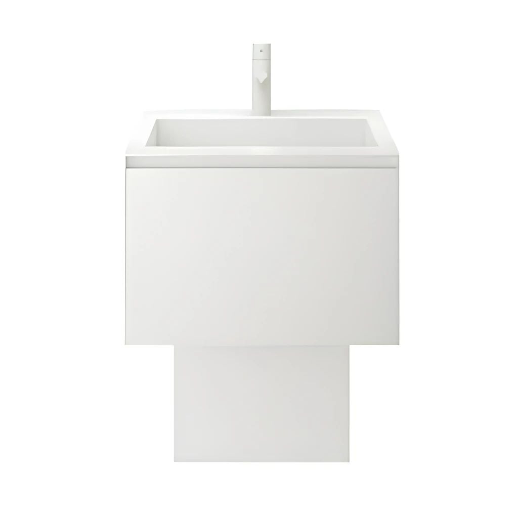  Tủ Lavabo Tạo Hình Kim Loại Treo Tường Miratap Sensy Wash WSE075 (W750mm) – Thép Không Gỉ SUS304 Sơn Hybrid Mờ Cao Cấp, Ngăn Kéo Trượt Tối Giản, Made In Japan 