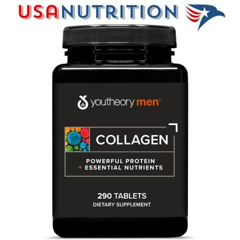  [CHÍNH HÃNG WEB] 5000mg Collagen + Essential Nutrients 290 viên :  Youtheory Men dành cho nam giới 
