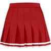 Champion Traditional Pleated Double Knit Skirt Red: Váy thể thao tennis xếp ly dành cho nữ