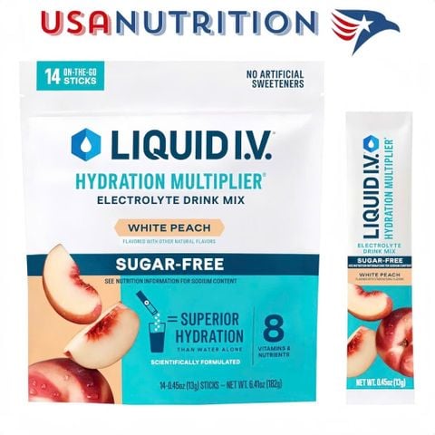 Bột điện giải không đường Unilever Liquid IV Multiplier Sugar-Free 