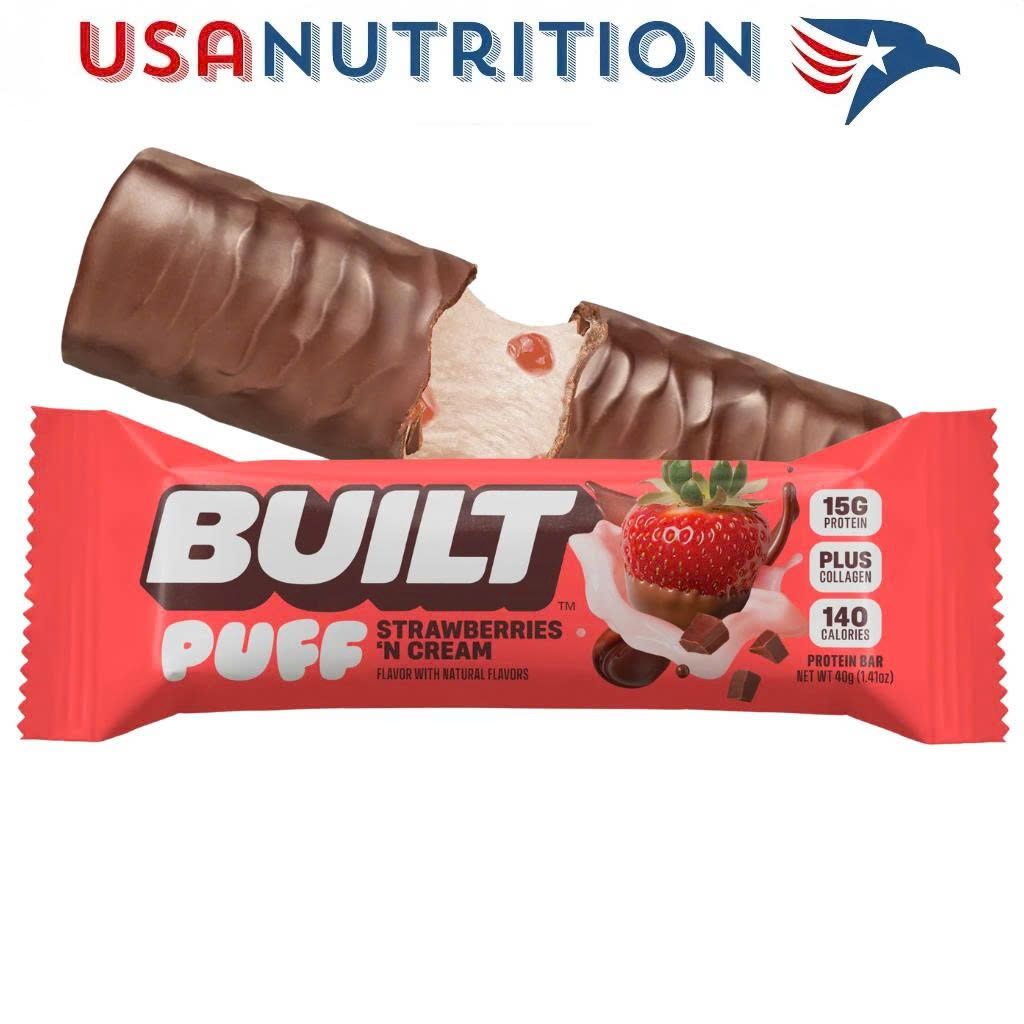 Bánh Puff Protein Bar ngàn lớp 17g protein BUILT : lẻ 1 thanh