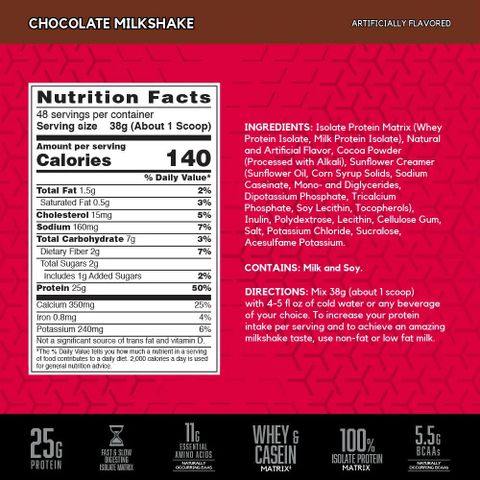  Syntha-6 Isolate Whey Protein hương vị ngon nhất thế giới 4lb 1.82kg : BSN 
