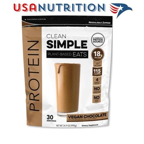  Đạm thực vật không chứa đậu Vegan Clean Simple Eats : 30 lần dùng 990g 