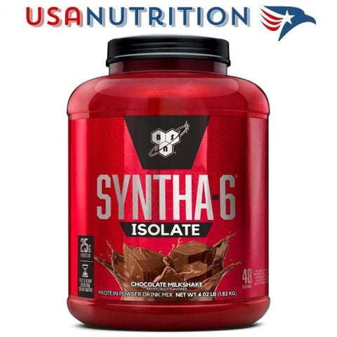  Syntha-6 Isolate Whey Protein hương vị ngon nhất thế giới 4lb 1.82kg : BSN 