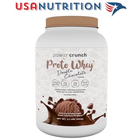  100% Whey Protein Hydrolyzed hấp thu siêu nhanh 2.1lbs 970g: Power Crunch 