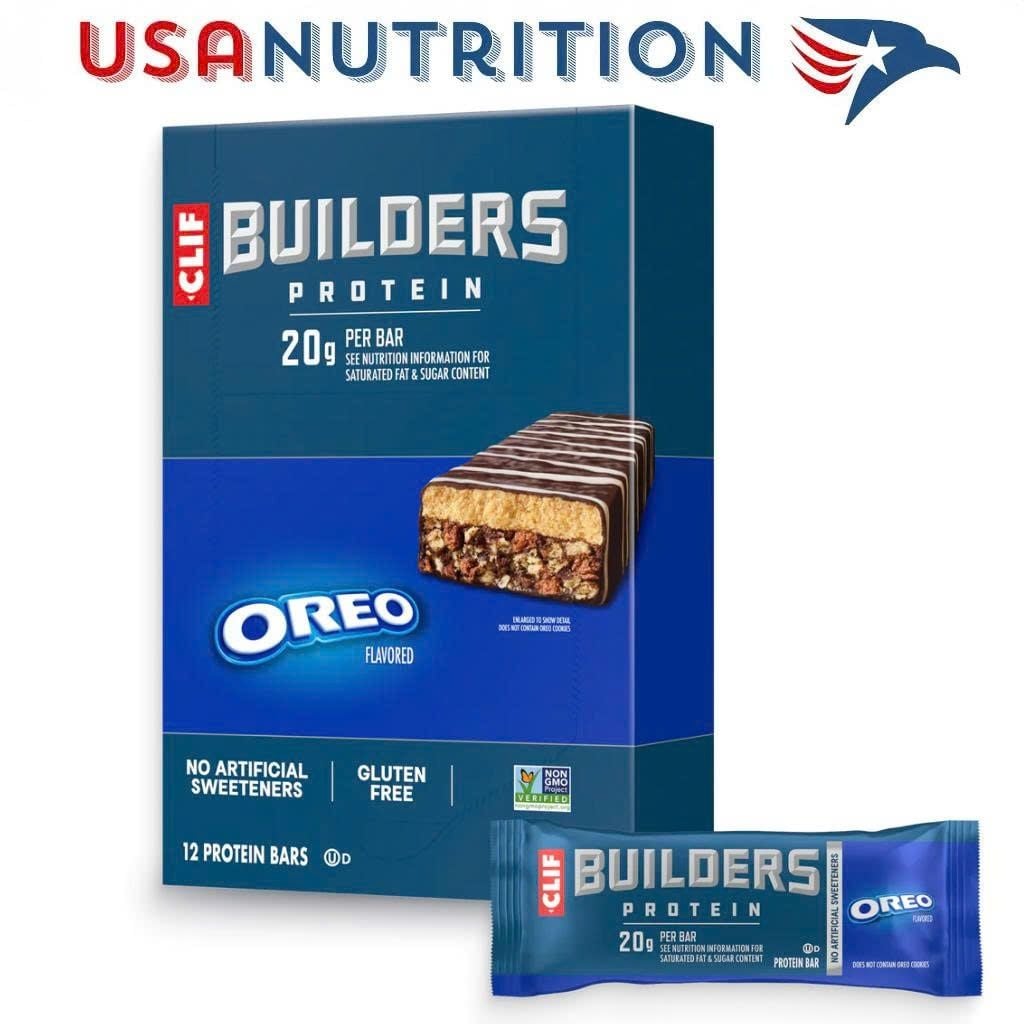 Bánh dinh dưỡng thể thao CLIF Builders Protein Bar : Hộp 12 thanh đủ vị