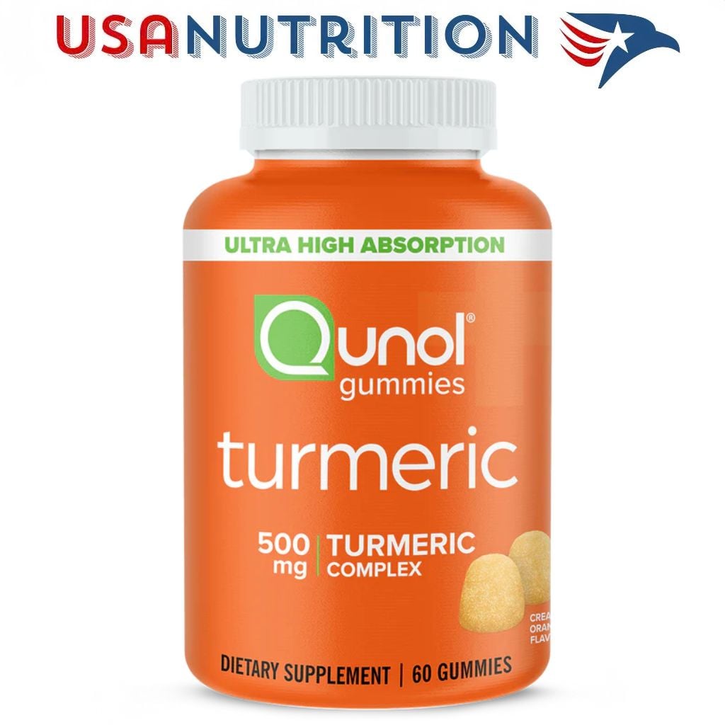 Kẹo dẻo Turmeric Curcumin Gummies 500mg bán chạy nhất thế giới : Qunol
