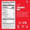 Khô bò que không đường Beef Jerky Snack Sticks 10g protein Chomps : 1 thanh lẻ đủ vị