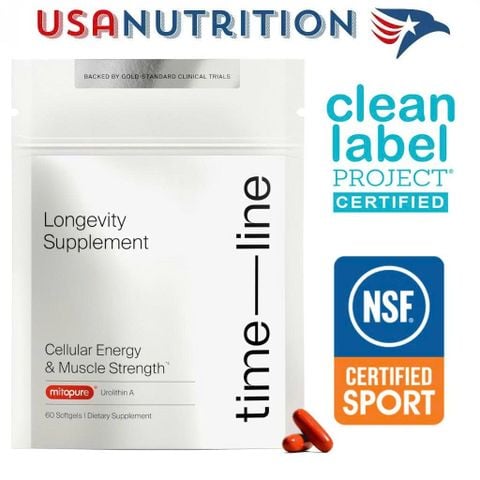  Mitopure (Urolithin A) chống lão hoá tốt nhất thế giới chứng nhận Clean Label Project 60 viên : Timeline 