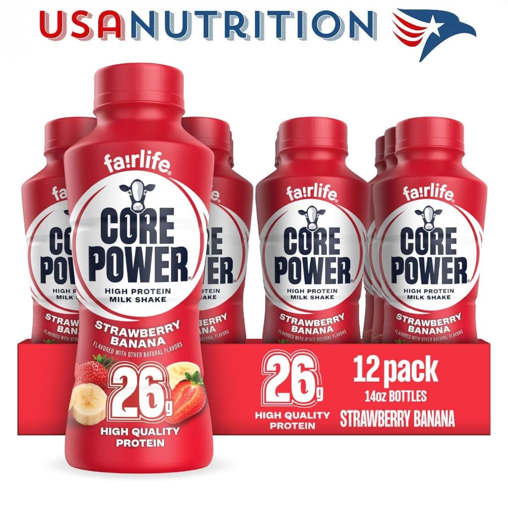 Protein Shake số 1 thế giới từ Coca-Cola Fairlife: 26g protein thùng 12 chai