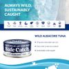 Cá ngừ hoang dã thủy ngân thấp Wild Albacore Tuna : Safe Catch hộp 12 lon