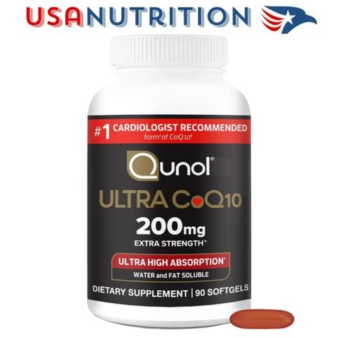  Coenzyme Q10 (CoQ10) bán chạy nhất thế giới : Qunol 100mg - 200mg 