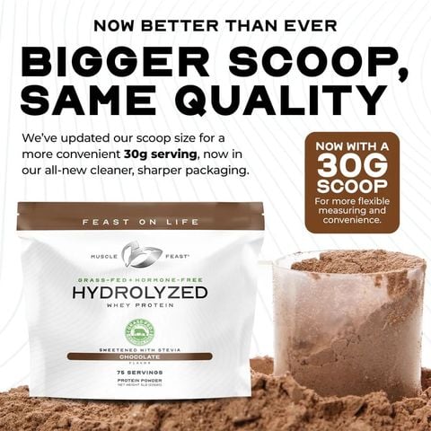  Grass-Fed Hydrolyzed Whey Muscle Feast : gói chiết 