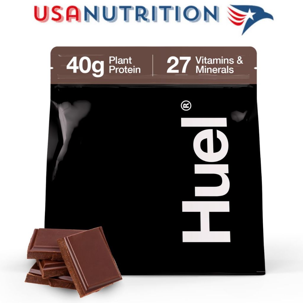Thay thế bữa ăn tăng cơ giảm mỡ Keto, Low carb Huel Black : 3lb 17 lần dùng
