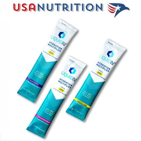  Bột điện giải bán chạy nhất thế giới Liquid IV Hydration Multiplier : gói SAMPLE đủ phiên bản 