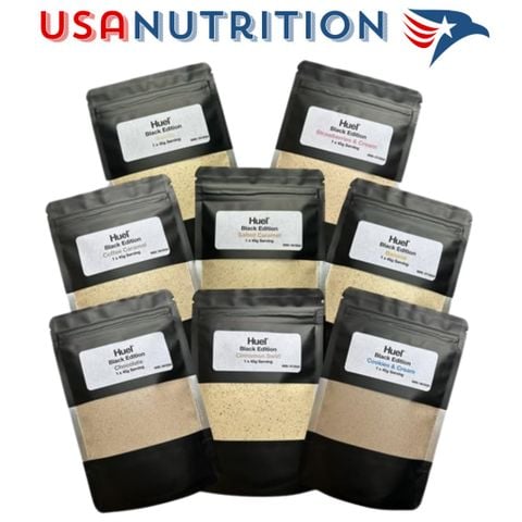  Thay thế bữa ăn tăng cơ giảm mỡ Keto, Low carb Huel Black: 1 lần dùng 