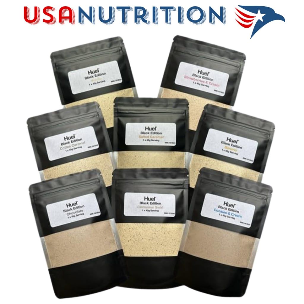 Thay thế bữa ăn tăng cơ giảm mỡ Keto, Low carb Huel Black: 1 lần dùng
