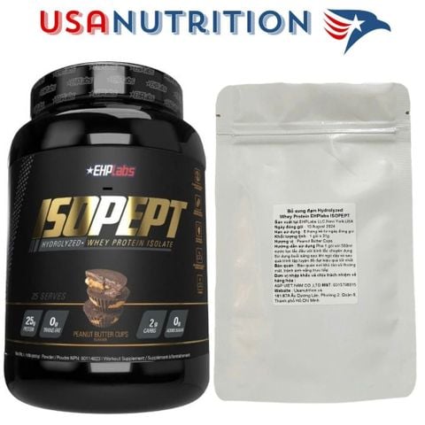  Hydrolyzed Whey Protein EHPlabs ISOPEPT Thuỷ phân hấp thu nhanh : gói chiết 