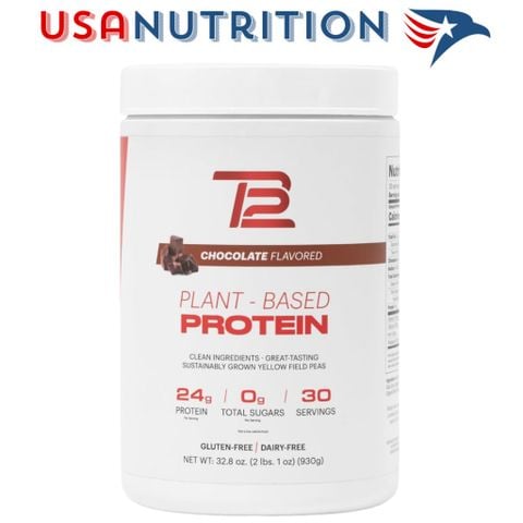  Đạm thực vật by Tom Brady 24g protein 30 lần dùng : TB12 Plant Based 
