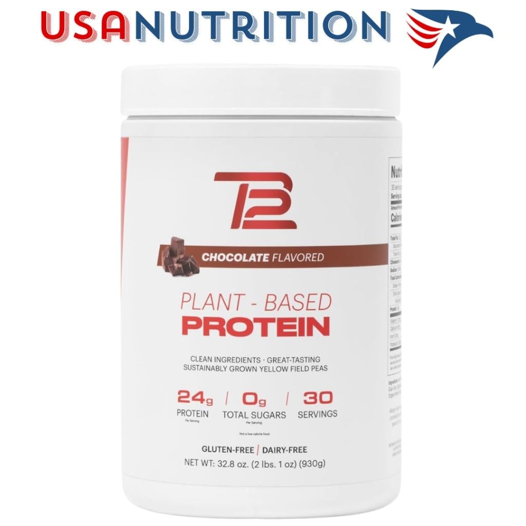 Đạm thực vật by Tom Brady 24g protein 30 lần dùng : TB12 Plant Based