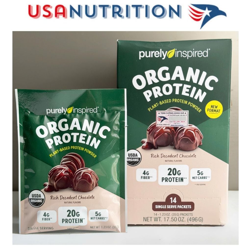 Đạm thực vật hữu cơ Purely Inspired Organic Protein 20g protein : gói SAMPLE