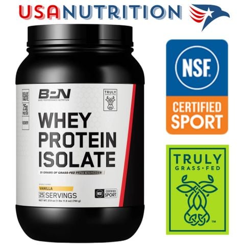  Grass-Fed Whey Protein Isolate chứng nhận NSF Sport + Truly Grass-Fed : BPN 25 serving 