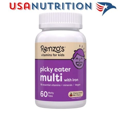  Kẹo vitamin tổng hợp tốt nhất cho trẻ em Forbes bình chọn : Renzo's Picky Eater Kids Multivitamin 