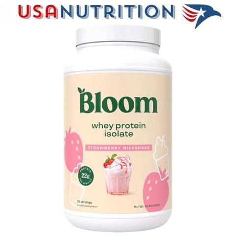  Whey Protein Isolate số 1 thế giới 100 điểm Labdoor : Bloom 930g 30 lần dùng 