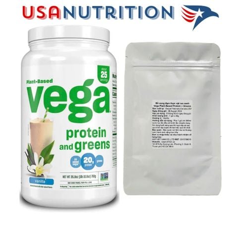  Đạm thực vật rau xanh tốt nhất thế giới Vega Protein + Greens 20g protein : gói chiết 