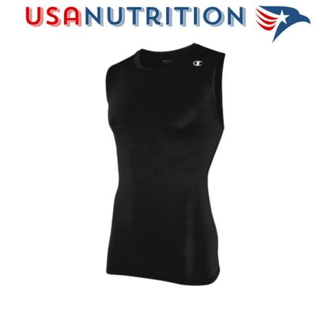  Champion Compression Tank : Áo thun co giãn không tay Black 