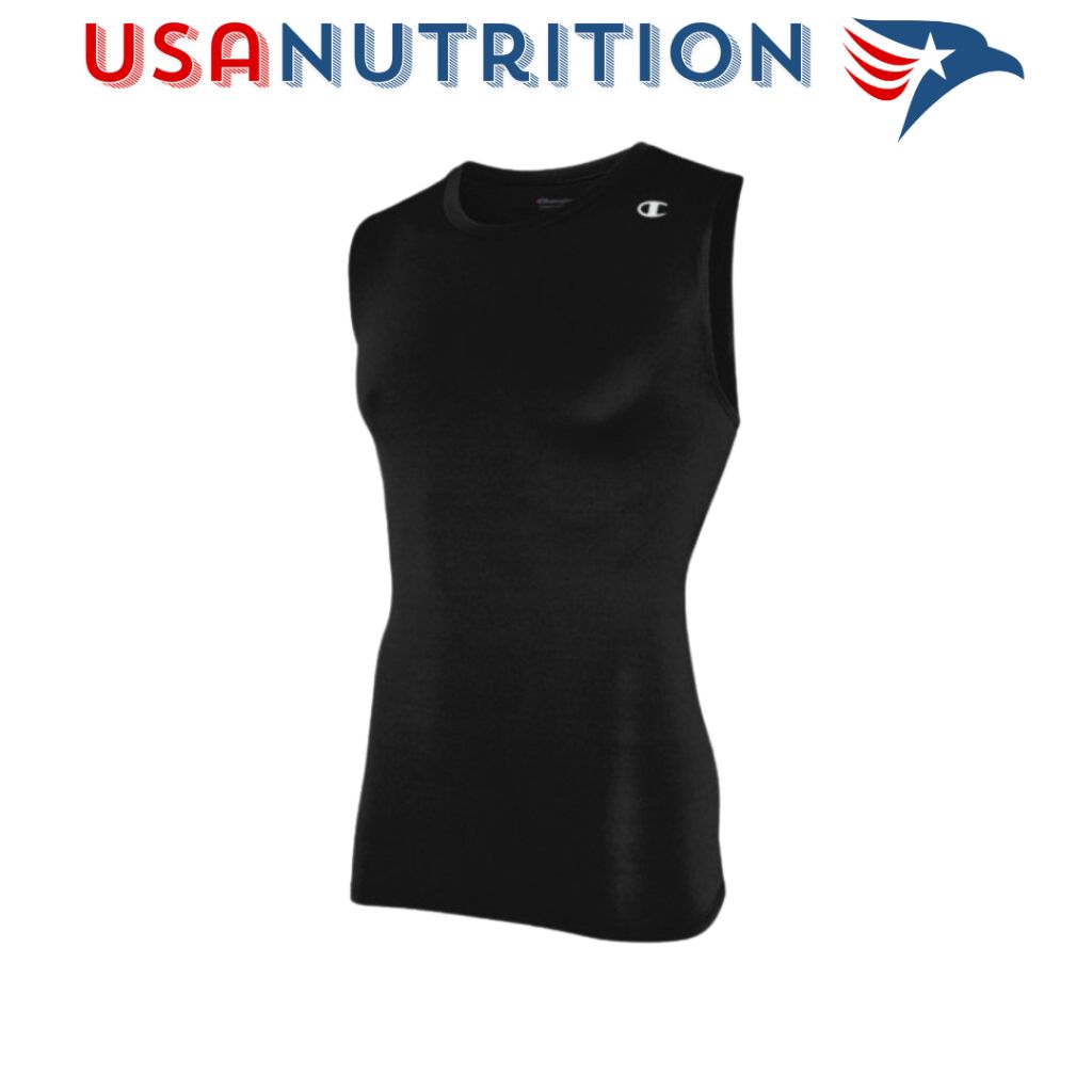Champion Compression Tank : Áo thun co giãn không tay Black