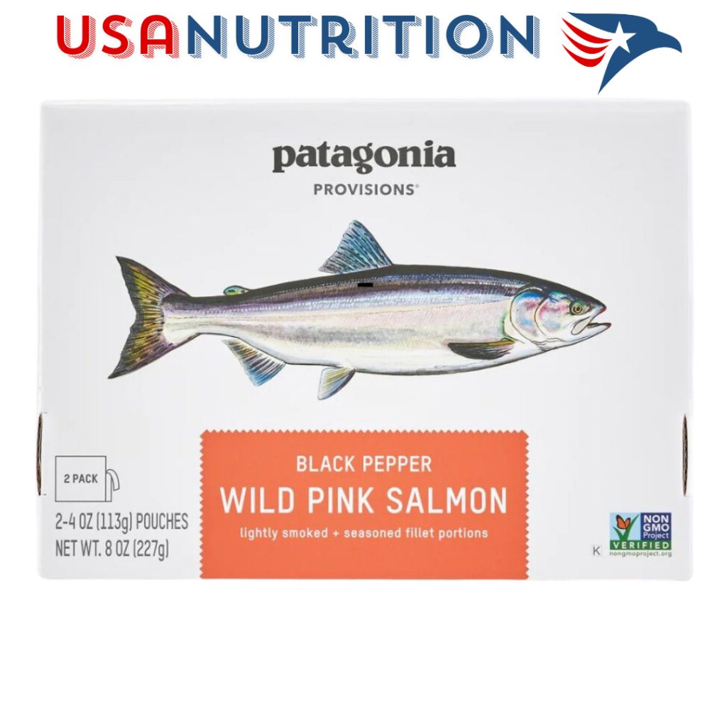 Cá hồi hoang dã ăn liền Wild Pink Salmon 230g 2 gói nguyên miếng: Patagonia Provisions