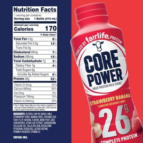  Protein Shake số 1 thế giới từ Coca-Cola Fairlife: 26g protein thùng 12 chai 