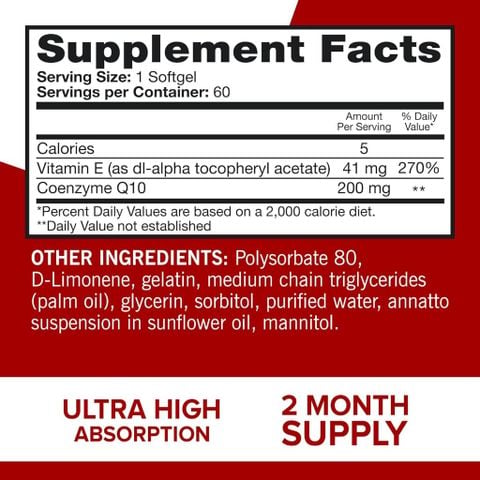  Coenzyme Q10 (CoQ10) bán chạy nhất thế giới : Qunol 100mg - 200mg 
