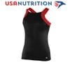Champion Momentum Tank: Áo thun nữ không tay co giãn Black/Red