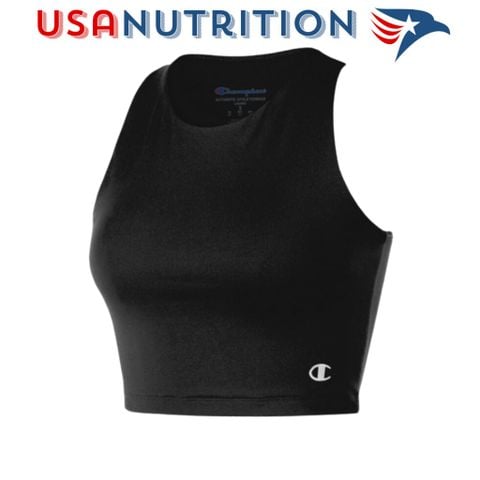 Champion Contour Cropped Tank: Áo ba lỗ thể thao Black 