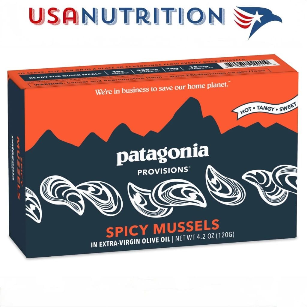 Vẹm xanh Mussel hữu cơ đóng hộp, ăn liền Patagonia Provisions 120g