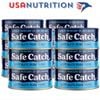 Cá ngừ hoang dã thủy ngân thấp Elite Wild Tuna : Safe Catch hộp 12 lon